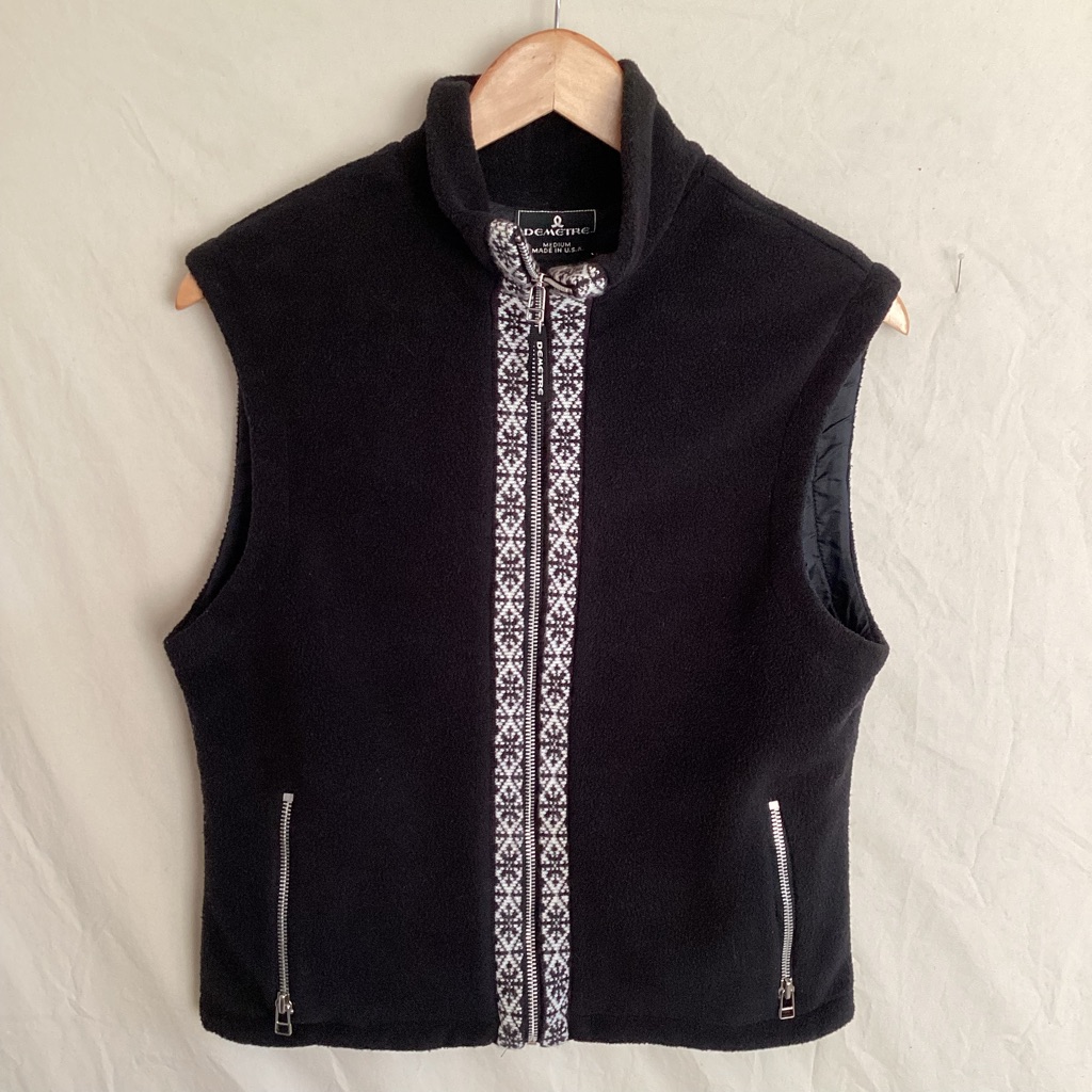 Vintage Demetre Womens Winter Vest Made In Usa